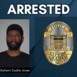Earlier today, investigators executed a search warrant at a residence in Greensboro, where Shyheim Duzhe Jones, 31, of Greensboro, was taken into custody without incident.