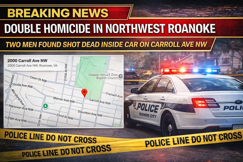 Double Homicide Under Investigation After Two Men Found Shot Dead in Car in Northwest Roanoke