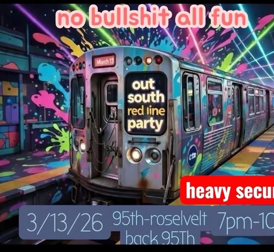 Redline Party 🎉 Set for 3/13/26 — What’s the Word, Chicago?