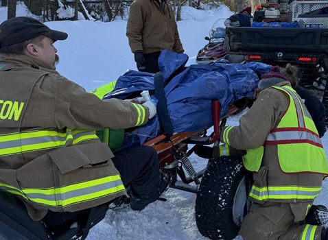 South Coast Woman Hospitalized After Snowmobile Crash, Bystanders Credited for Quick Response