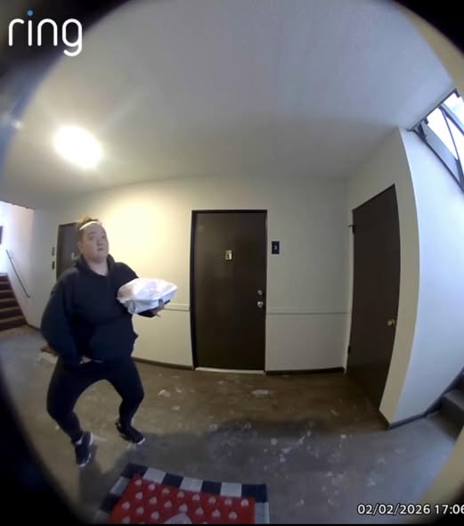 Caught on Camera: Woman Stunned After Checking Footage of DoorDash Driver Before Delivery
