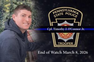 Cpl. Timothy O’Connor Chester County, PA Car Accident: Pennsylvania Mourns the Heartbreaking Loss of State Police Corporal Timothy O’Connor, Killed During Sunday Night Traffic Stop