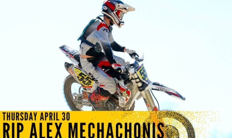 Alex Mechachonis Grandville, MA Accident News: 17-Year-Old Rising NESC Motocross Rider Dies Following Practice Track Crash