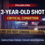 3-Year-Old Shot in the Head Inside South Philly Home