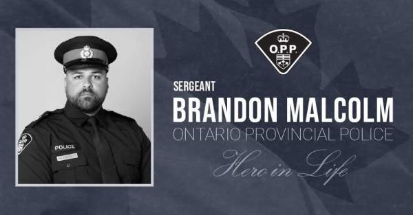 Sgt. Brandon Malcolm Obituary: Ontario Provincial Police Officer Killed in Line-of-Duty Motorcycle Crash on Highway 401